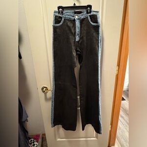 Jealous Tomato Denim with Black Contrast Pannel